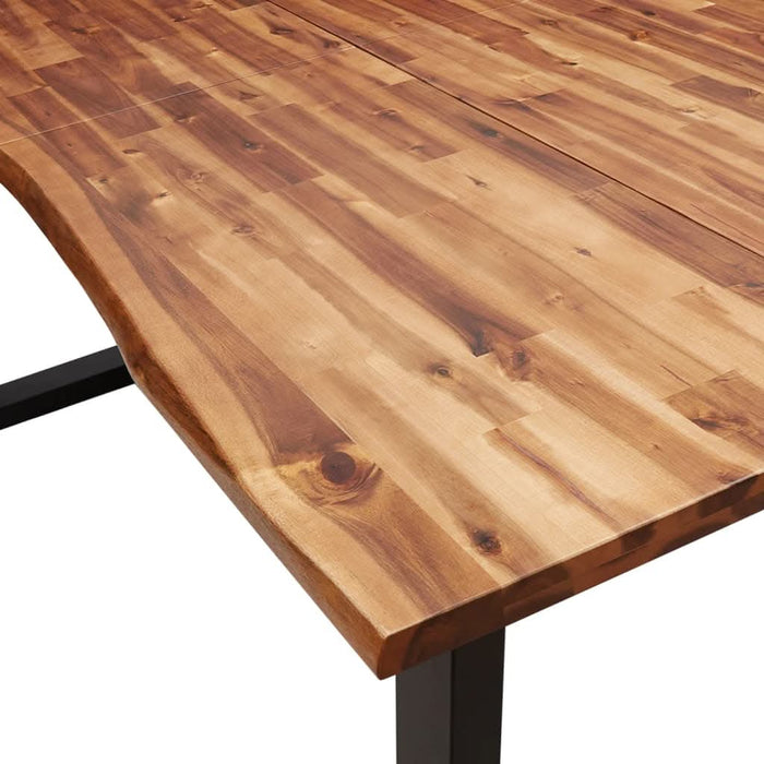 Masă cu margini naturale, 200x90x75 cm, lemn masiv de acacia - WALTI WALTI