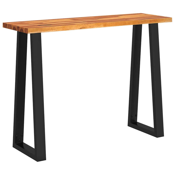 Consolă cu margini naturale, 110x35x80 cm, lemn masiv de acacia - WALTI WALTI