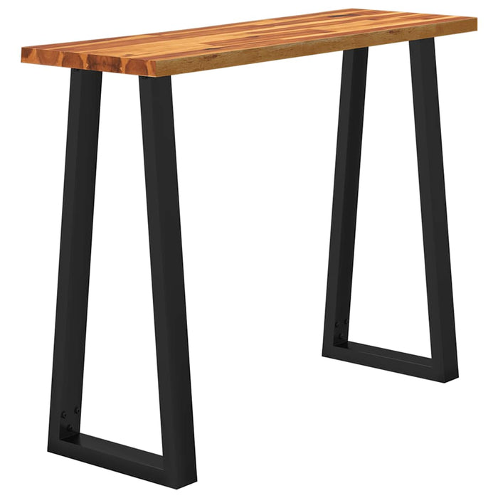 Consolă cu margini naturale, 110x35x80 cm, lemn masiv de acacia - WALTI WALTI