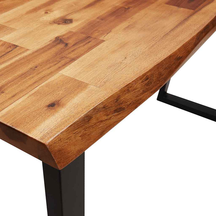 Consolă cu margini naturale, 110x35x80 cm, lemn masiv de acacia - WALTI WALTI