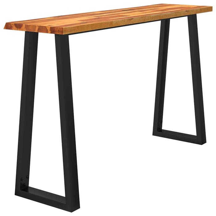 Masă consolă margini naturale, 140x40x80 cm, lemn masiv acacia - WALTI WALTI