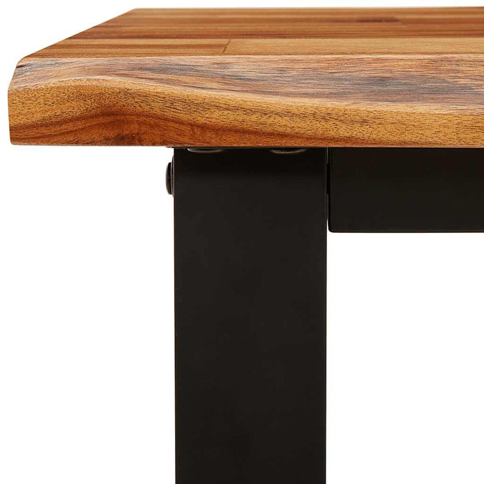 Masă consolă margini naturale, 140x40x80 cm, lemn masiv acacia - WALTI WALTI