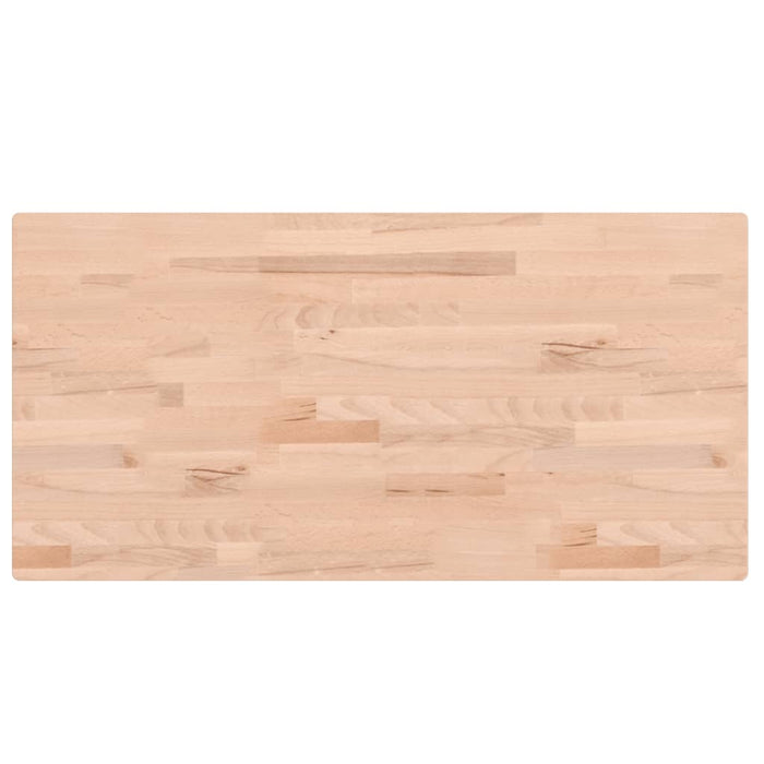 Blat de masă 100x50x4 cm dreptunghiular, lemn masiv de fag - WALTI WALTI