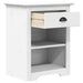 Noptieră "BODO", alb, 53x38,5x67 cm, lemn masiv de pin - WALTI WALTI