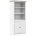 Bibliotecă "BODO", alb și maro, 82x40x173 cm, lemn masiv de pin - WALTI WALTI