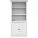 Bibliotecă "BODO", alb și maro, 82x40x173 cm, lemn masiv de pin - WALTI WALTI