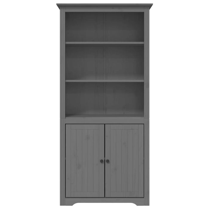 Bibliotecă "BODO", gri, 82x40x173 cm, lemn masiv de pin - WALTI WALTI