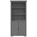 Bibliotecă "BODO", gri, 82x40x173 cm, lemn masiv de pin - WALTI WALTI