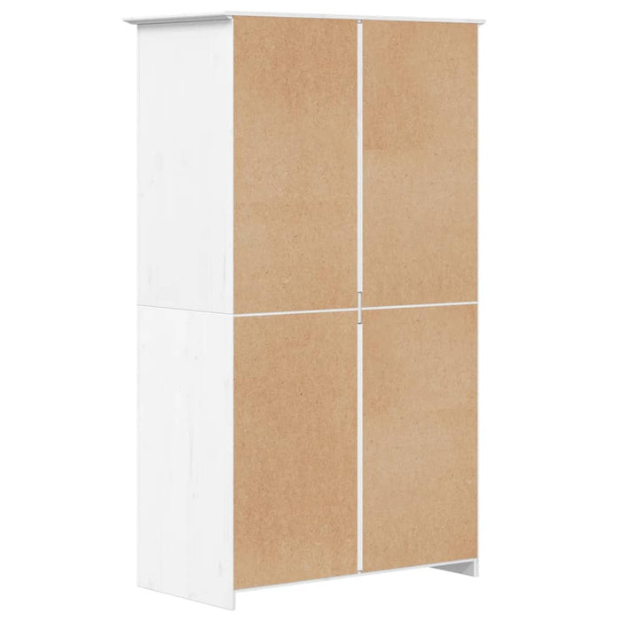 Șifonier "BODO", alb, 99x53,5x173 cm, lemn masiv de pin - WALTI WALTI