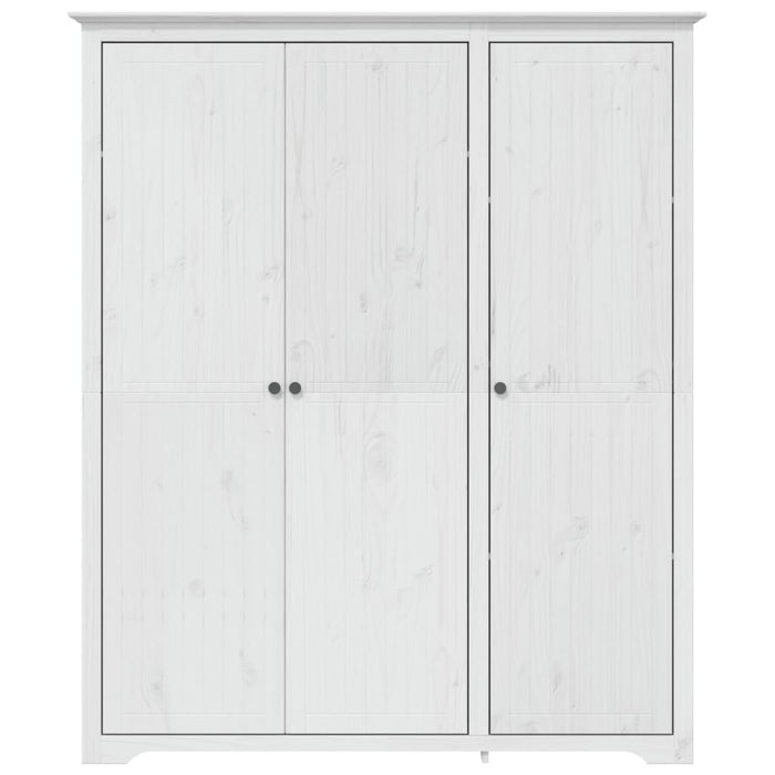 Șifonier "BODO", alb, 146x53,5x173 cm, lemn masiv de pin - WALTI WALTI