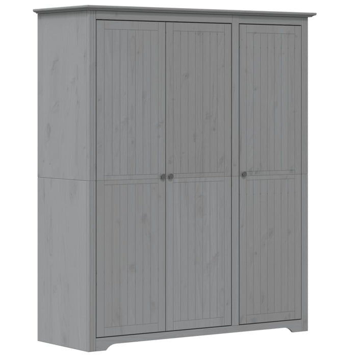 Șifonier "BODO", gri, 146x53,5x173 cm, lemn masiv de pin - WALTI WALTI