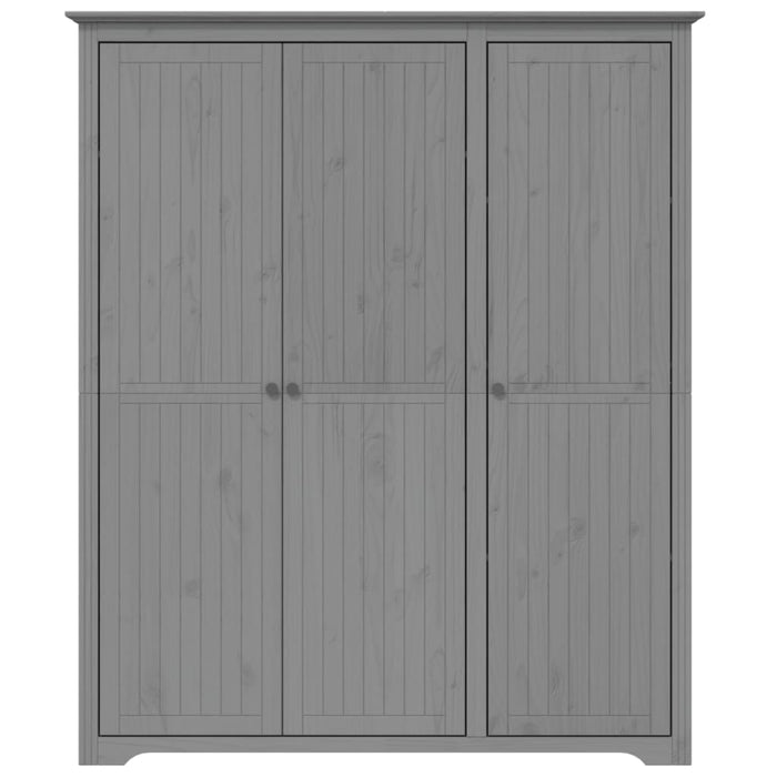 Șifonier "BODO", gri, 146x53,5x173 cm, lemn masiv de pin - WALTI WALTI