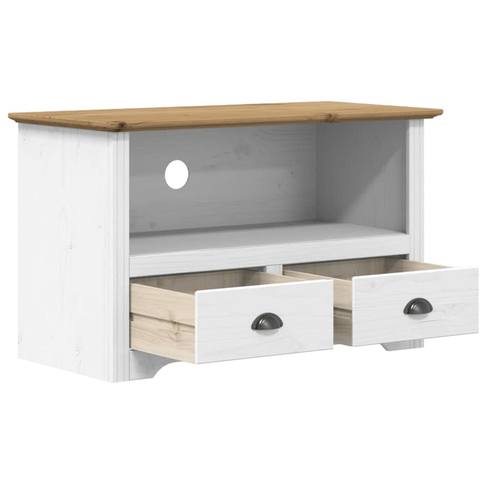 Comodă TV cu 2 sertare „BODO” maro 91,5x44,5x56 cm lemn de pin WALTI