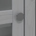 Dulap cu uși din sticlă „BODO”, gri, lemn masiv de pin - WALTI WALTI