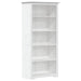 Bibliotecă BODO, alb, 82x40x173 cm, lemn masiv pin, 5 rafturi - WALTI WALTI