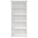 Bibliotecă BODO, alb, 82x40x173 cm, lemn masiv pin, 5 rafturi - WALTI WALTI