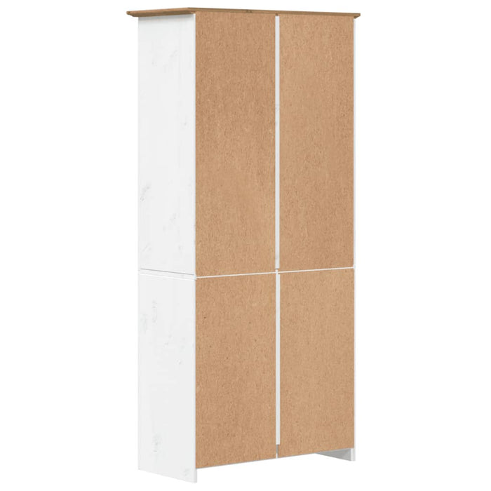 Bibliotecă BODO, maro, 82x40x173 cm, lemn masiv pin, 5 rafturi - WALTI WALTI