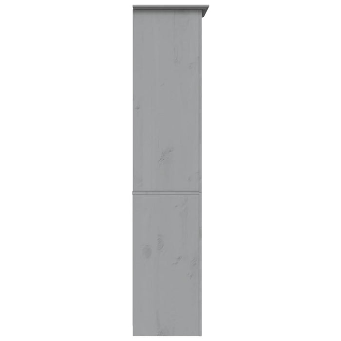 Bibliotecă BODO, gri, 82x40x173 cm, lemn masiv pin, 5 rafturi - WALTI WALTI