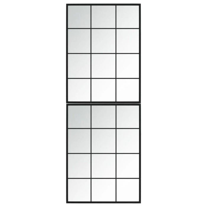Oglinzi de perete, 2 buc., negru, 80x60 cm, metal - WALTI WALTI
