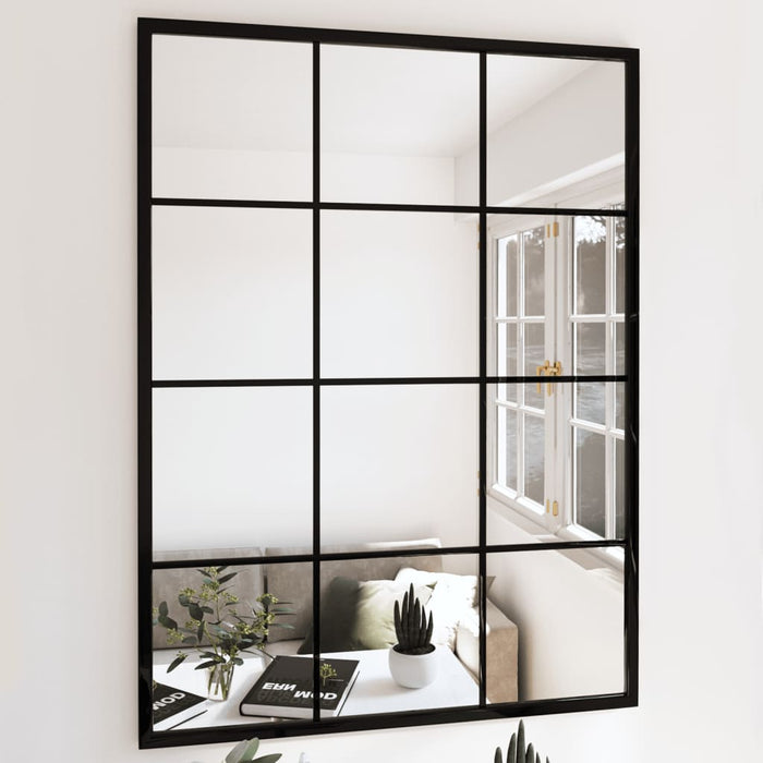 Oglinzi de perete, 3 buc., negru, 80x60 cm, metal - WALTI WALTI