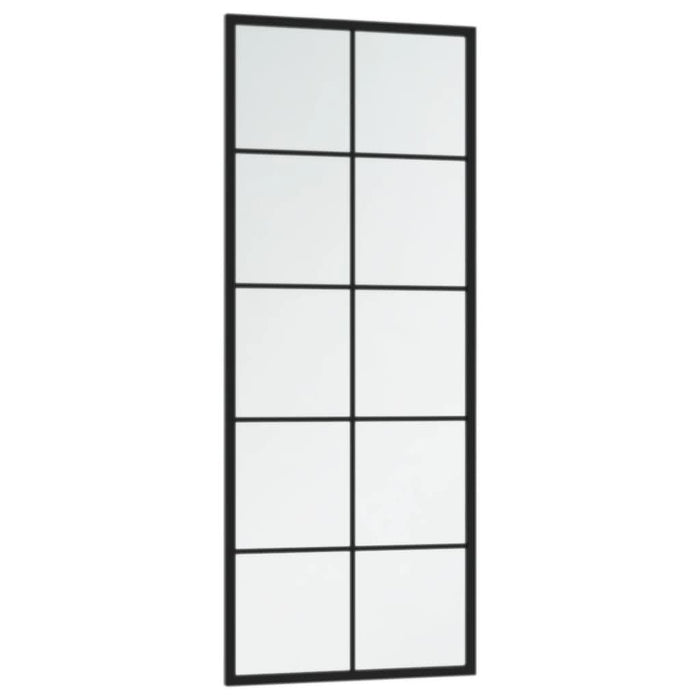 Oglinzi de perete, 2 buc., negru, 100x40 cm, metal - WALTI WALTI