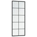 Oglinzi de perete, 2 buc., negru, 100x40 cm, metal - WALTI WALTI