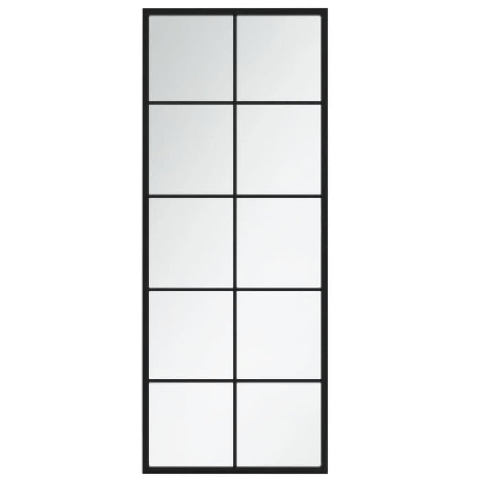 Oglinzi de perete, 2 buc., negru, 100x40 cm, metal - WALTI WALTI
