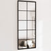 Oglinzi de perete, 2 buc., negru, 100x40 cm, metal - WALTI WALTI