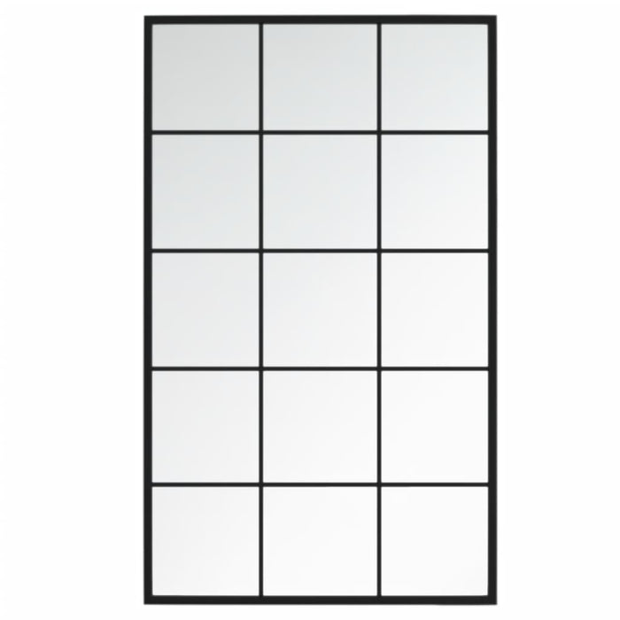 Oglinzi de perete, 2 buc., negru, 100x60 cm, metal - WALTI WALTI