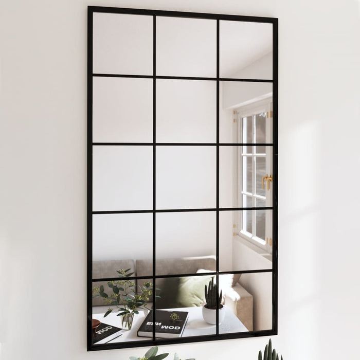Oglinzi de perete, 2 buc., negru, 100x60 cm, metal - WALTI WALTI