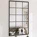 Oglinzi de perete, 2 buc., negru, 100x60 cm, metal - WALTI WALTI