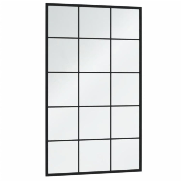 Oglinzi de perete, 3 buc., negru, 100x60 cm, metal - WALTI WALTI