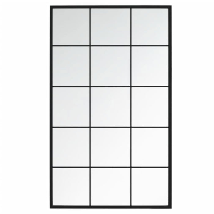 Oglinzi de perete, 3 buc., negru, 100x60 cm, metal - WALTI WALTI