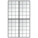 Oglinzi de perete, 4 buc., negru, 100x60 cm, metal - WALTI WALTI