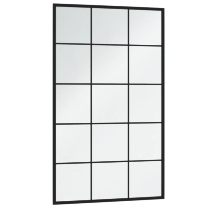 Oglinzi de perete, 4 buc., negru, 100x60 cm, metal - WALTI WALTI