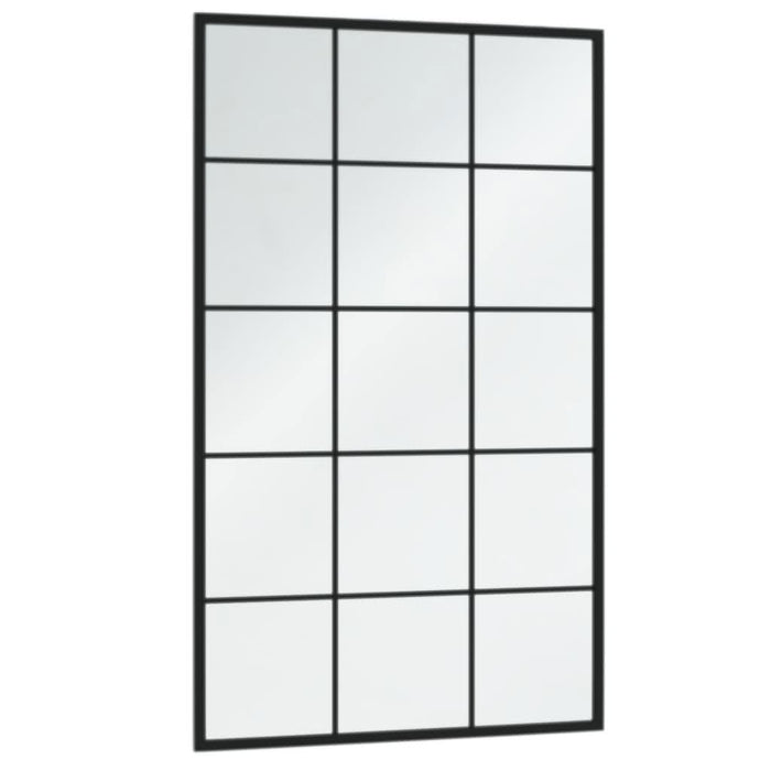 Oglinzi de perete, 6 buc., negru, 100x60 cm, metal - WALTI WALTI