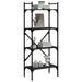 Bibliotecă cu 4 niveluri, negru, 56x31,5x138,5 cm lemn compozit - WALTI WALTI