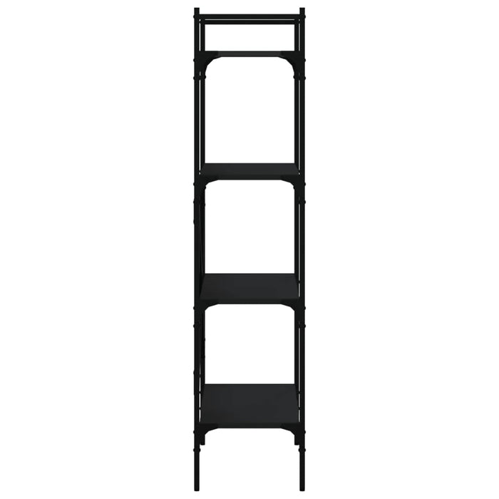 Bibliotecă cu 4 niveluri, negru, 56x31,5x138,5 cm lemn compozit - WALTI WALTI