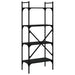 Bibliotecă cu 4 niveluri, negru, 56x31,5x138,5 cm lemn compozit - WALTI WALTI
