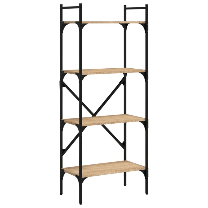 Bibliotecă cu 4 niveluri, stejar sonoma, 56x31,5x138,5 cm, lemn WALTI