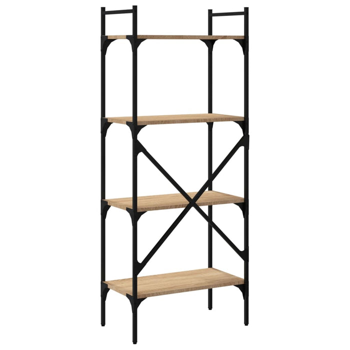 Bibliotecă cu 4 niveluri, stejar sonoma, 56x31,5x138,5 cm, lemn WALTI
