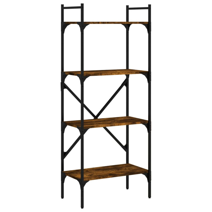 Bibliotecă cu 4 niveluri, stejar fumuriu, 56x31,5x138,5 cm lemn - WALTI WALTI
