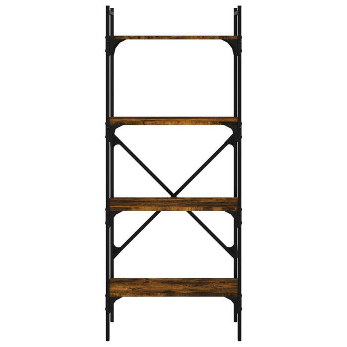 Bibliotecă cu 4 niveluri, stejar fumuriu, 56x31,5x138,5 cm lemn - WALTI WALTI
