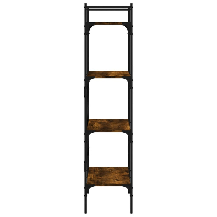 Bibliotecă cu 4 niveluri, stejar fumuriu, 56x31,5x138,5 cm lemn - WALTI WALTI