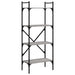 Bibliotecă cu 4 niveluri, gri sonoma, 56x31,5x138,5 cm, lemn - WALTI WALTI