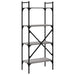 Bibliotecă cu 4 niveluri, gri sonoma, 56x31,5x138,5 cm, lemn - WALTI WALTI