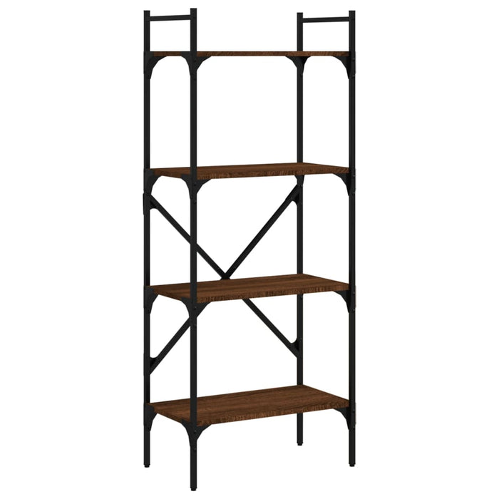 Bibliotecă cu 4 niveluri, stejar maro, 56x31,5x138,5 cm, lemn - WALTI WALTI