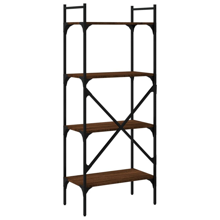 Bibliotecă cu 4 niveluri, stejar maro, 56x31,5x138,5 cm, lemn - WALTI WALTI
