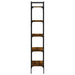Bibliotecă cu 5 niveluri, stejar fumuriu, 56x31,5x174 cm, lemn - WALTI WALTI