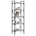 Bibliotecă cu 5 niveluri gri sonoma 56x31,5x174cm lemn compozit - WALTI WALTI
